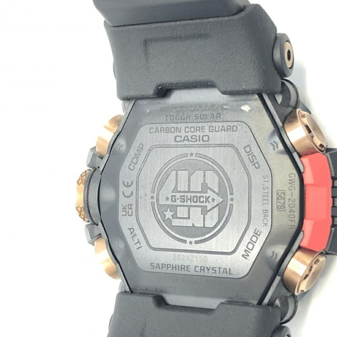CASIO G-SHOCK FULL METAL 5000 SERIES GMW-B5000GD-9JF Black Gold Stainless Steel Men's Digital Watch: --- Catalog ---Category: SizeWrist Size: 16cm / 6.29''Case Diameter: 43.2mm / 1.7''Category: DesignType: WristwatchGender: MenColor (Dial): BlackMaterial (Band): Stainless steelMaterial (Case): Stainl
