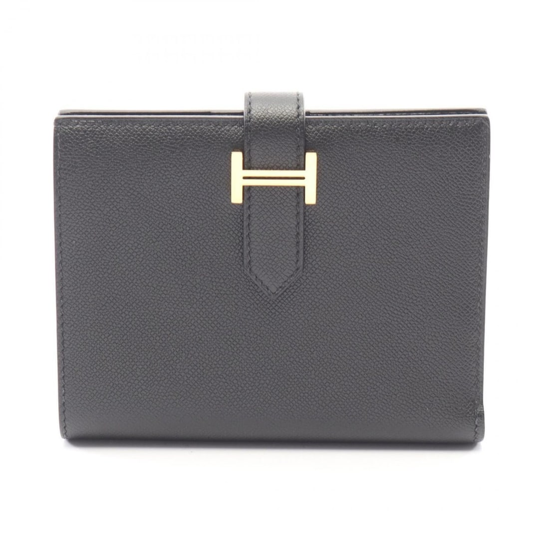 Hermes Bearn Compact Bi-fold Wallet, Veau Madame, Women's, Black: --- Catalog ---Category: SizeSize (HxWxD): 9cm x 12cm x 2cm / 3.54'' x 4.72'' x 0.78''Category: DesignType: Wallet (bi-fold)Color: BlackGender: WomenCategory: GeneralBrand: Hermes--- Item List ---Sect