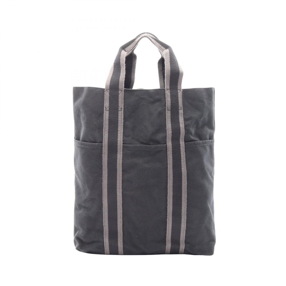 Hermes Fourre-Tout Cabas Tote Bag Handbag Canvas Men's Women's Black/Gray: --- Catalog ---Category: SizeSize (HxWxD): 37cm x 31cm x 6.5cm / 14.56'' x 12.2'' x 2.55''Category: DesignType: Handbag, Tote bagColor: Black, GrayGender: Men,WomenMaterial: Canvas Category: GeneralBr