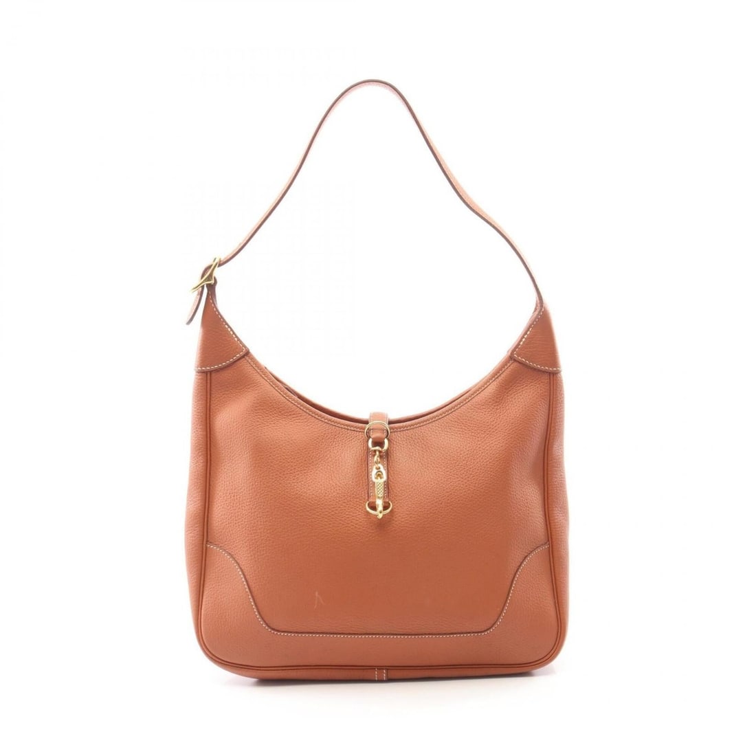 Hermes Trim 31 Gold Shoulder Bag/Handbag, Leather, Taurillon Clemence, Women's, Brown Tones: --- Catalog ---Category: SizeSize (HxWxD): 22cm x 31cm x 8.5cm / 8.66'' x 12.2'' x 3.34''Category: DesignType: Handbag, Shoulder bagColor: Brown, Gold brownGender: WomenMaterial: Leather Leather/Fur T