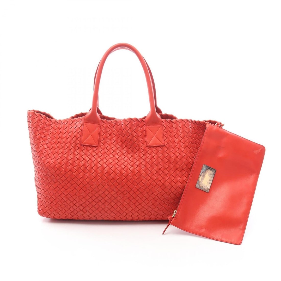 Bottega Veneta Cabas MM Intrecciato Tote Bag Handbag Leather Women's Red: --- Catalog ---Category: SizeSize (HxWxD): 26cm x 40cm x 16cm / 10.23'' x 15.74'' x 6.29''Category: DesignType: Handbag, Pouch, Tote bagColor: Red colorGender: WomenMaterial: Leather Category: General