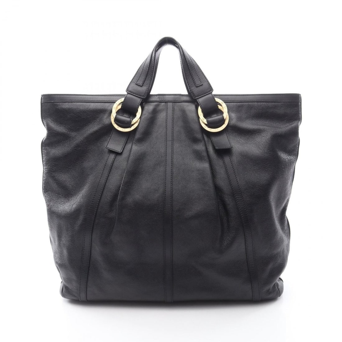 Bulgari BVLGARI Doppio Tondo Tote Bag Handbag Leather Women's Black: --- Catalog ---Category: SizeSize (HxWxD): 38cm x 41cm x 9cm / 14.96'' x 16.14'' x 3.54''Category: DesignType: Handbag, Tote bagColor: BlackGender: WomenMaterial: Leather Category: GeneralBrand: Bvlga