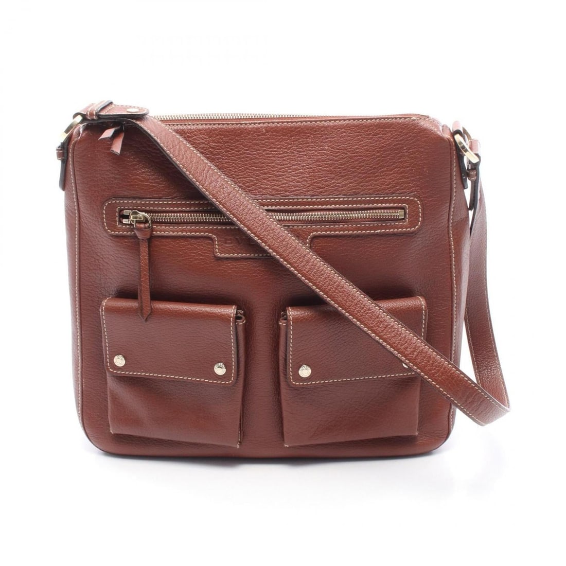 Bulgari BVLGARI Shoulder Bag Handbag Leather Women's Brown (1 of 10)