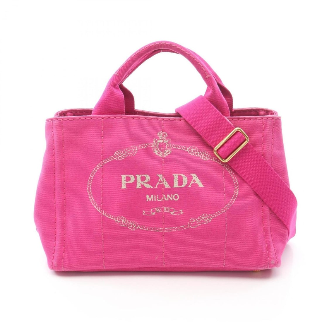 Prada CANAPA 2-Way Tote Bag/Handbag, Canvas, Women's, Pink: --- Catalog ---Category: SizeSize (HxWxD): 19cm x 28.5cm x 15cm / 7.48'' x 11.22'' x 5.9''Category: DesignType: Handbag, Tote bagColor: PinkGender: WomenMaterial: Canvas Category: GeneralBrand: Prada-