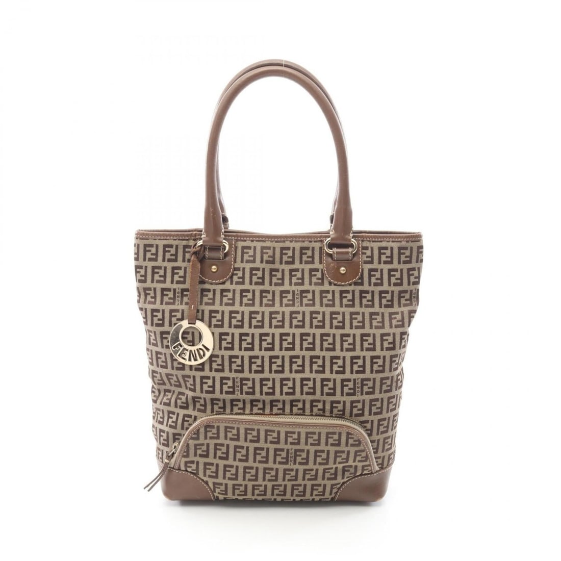 Fendi Zucchino Tote Bag Handbag Canvas Leather Women's Beige Brown: --- Catalog ---Category: SizeSize (HxWxD): 28cm x 23cm x 7cm / 11.02'' x 9.05'' x 2.75''Category: DesignType: Handbag, Tote bagColor: Beige, BrownGender: WomenMaterial: Canvas , Leather Category: Gene