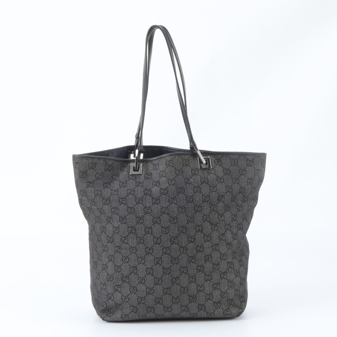 Gucci GG Denim 31243 Leather Tote Bag, Handbag/Shoulder Black, Men's: --- Catalog ---Category: SizeSize (HxWxD): 30cm x 24cm x 11cm / 11.81'' x 9.44'' x 4.33''Handle Length: 50cm / 19.68''Category: DesignType: Handbag, Tote bagColor: Black, GrayGender: MenMaterial: Leat