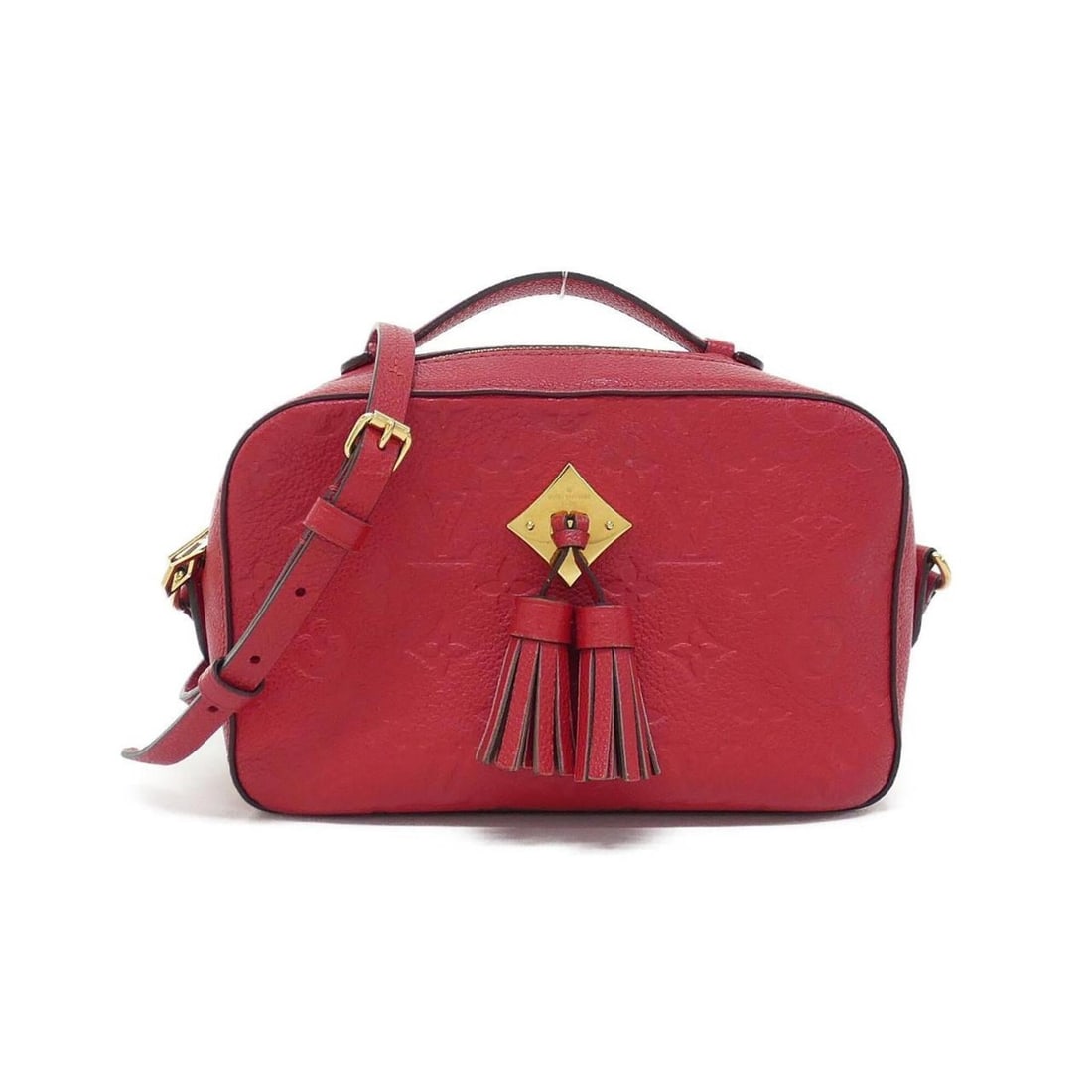 Louis Vuitton Monogram Empreinte Saint-Onge M44606 Shoulder Bag: --- Catalog ---Category: SizeSize (HxWxD): 16cm x 22cm x 8cm / 6.29'' x 8.66'' x 3.14''Category: DesignType: Shoulder bagColor: Red colorGender: WomenMaterial: Leather Hardware Color: GoldLeather/Fur 