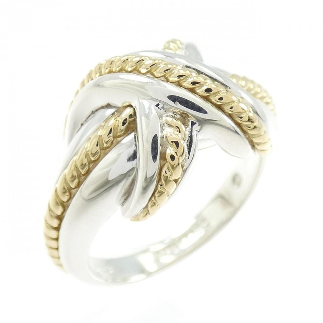 Tiffany Signature Ring: --- Catalog ---Category: SizeJP Size: 9.0US Size: 5Category: DesignType: Band ringGender: WomenMaterial: Silver 925, Yellow gold (18K)Category: GeneralBrand: Tiffany--- Item List ---Section: