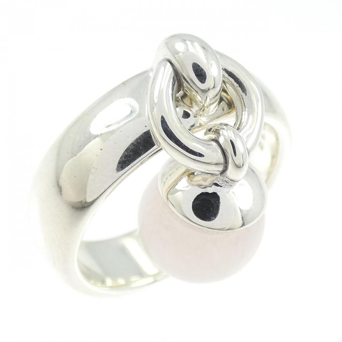 Tiffany & Co. Rose Quartz Ring: --- Catalog ---Category: SizeJP Size: 9.0US Size: 5Category: DesignType: Band ringStone: Rose quartzGender: WomenMaterial: Silver 925Category: GeneralBrand: Tiffany--- Item List ---Section: ConditionR