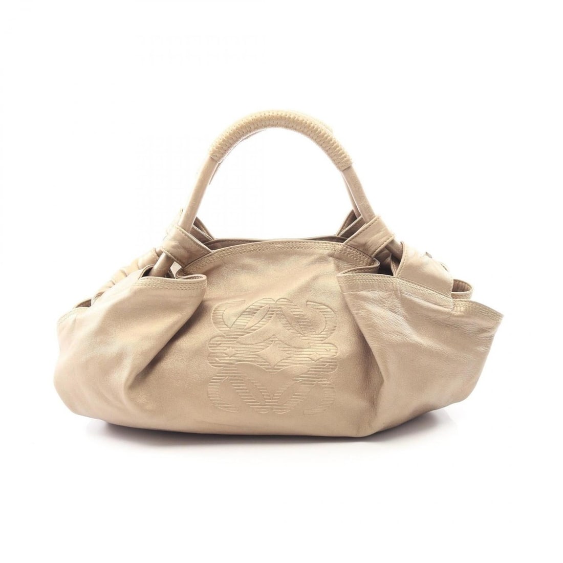 Loewe Nappa Aire Handbag, Leather, Women's, Gold Tone: --- Catalog ---Category: SizeSize (HxWxD): 20cm x 37cm x 12cm / 7.87'' x 14.56'' x 4.72''Category: DesignType: HandbagColor: GoldGender: WomenMaterial: Leather Category: GeneralBrand: Loewe--- Item