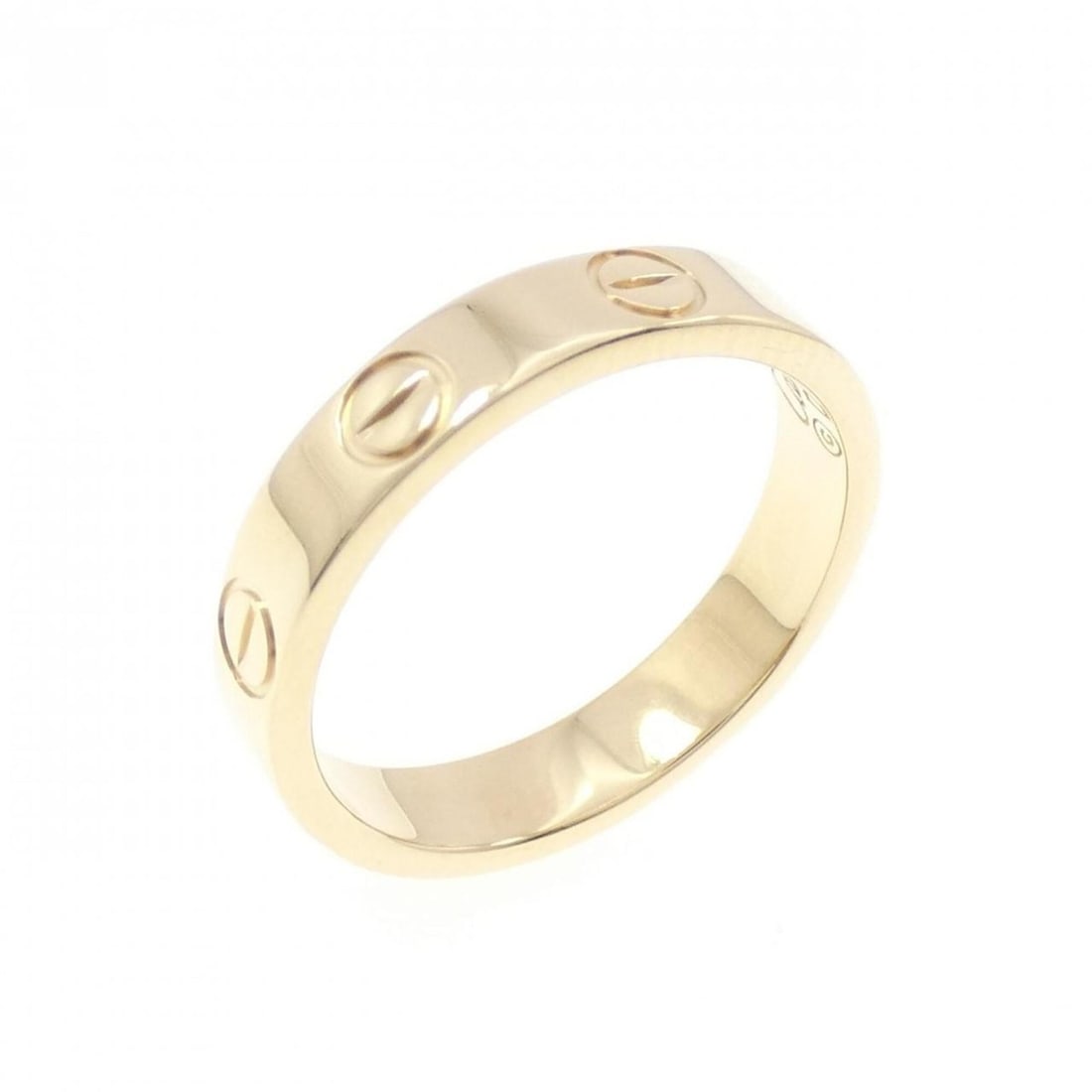 Cartier Mini Love Ring: --- Catalog ---Category: SizeUS Size: 4.5Brand Size: 48Category: DesignType: Band ringGender: WomenMaterial: Yellow gold (18K)Category: GeneralMPN: B4085000Brand: Cartier--- Item List ---Section: Cond