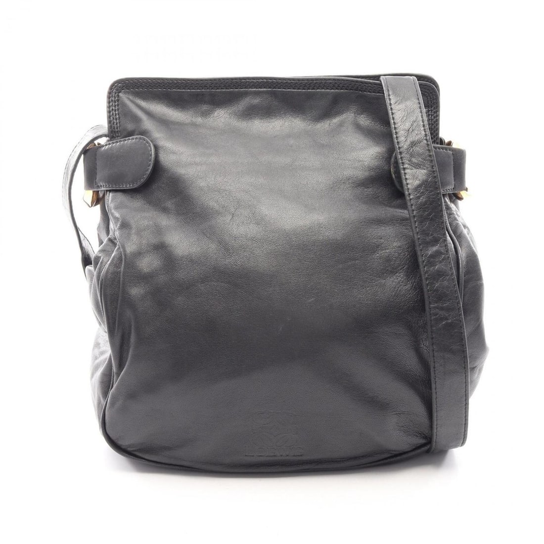 Loewe Anagram Shoulder Bag Handbag Leather Women's Black: --- Catalog ---Category: SizeSize (HxWxD): 28cm x 22.5cm x 10cm / 11.02'' x 8.85'' x 3.93''Category: DesignType: Handbag, Shoulder bagColor: BlackGender: WomenMaterial: Leather Category: GeneralBrand: