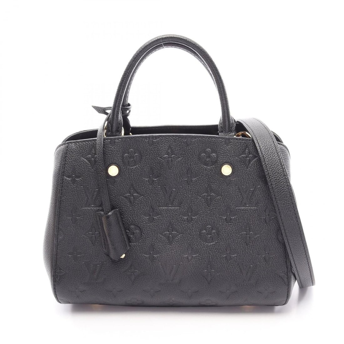 Louis Vuitton Montaigne BB 2-Way Handbag, Leather, Monogram Empreinte, Women's, Black, M41053: --- Catalog ---Category: SizeSize (HxWxD): 19cm x 25cm x 13.5cm / 7.48'' x 9.84'' x 5.31''Category: DesignType: HandbagColor: BlackGender: WomenMaterial: Leather Category: GeneralMPN: M41053Brand: Lou