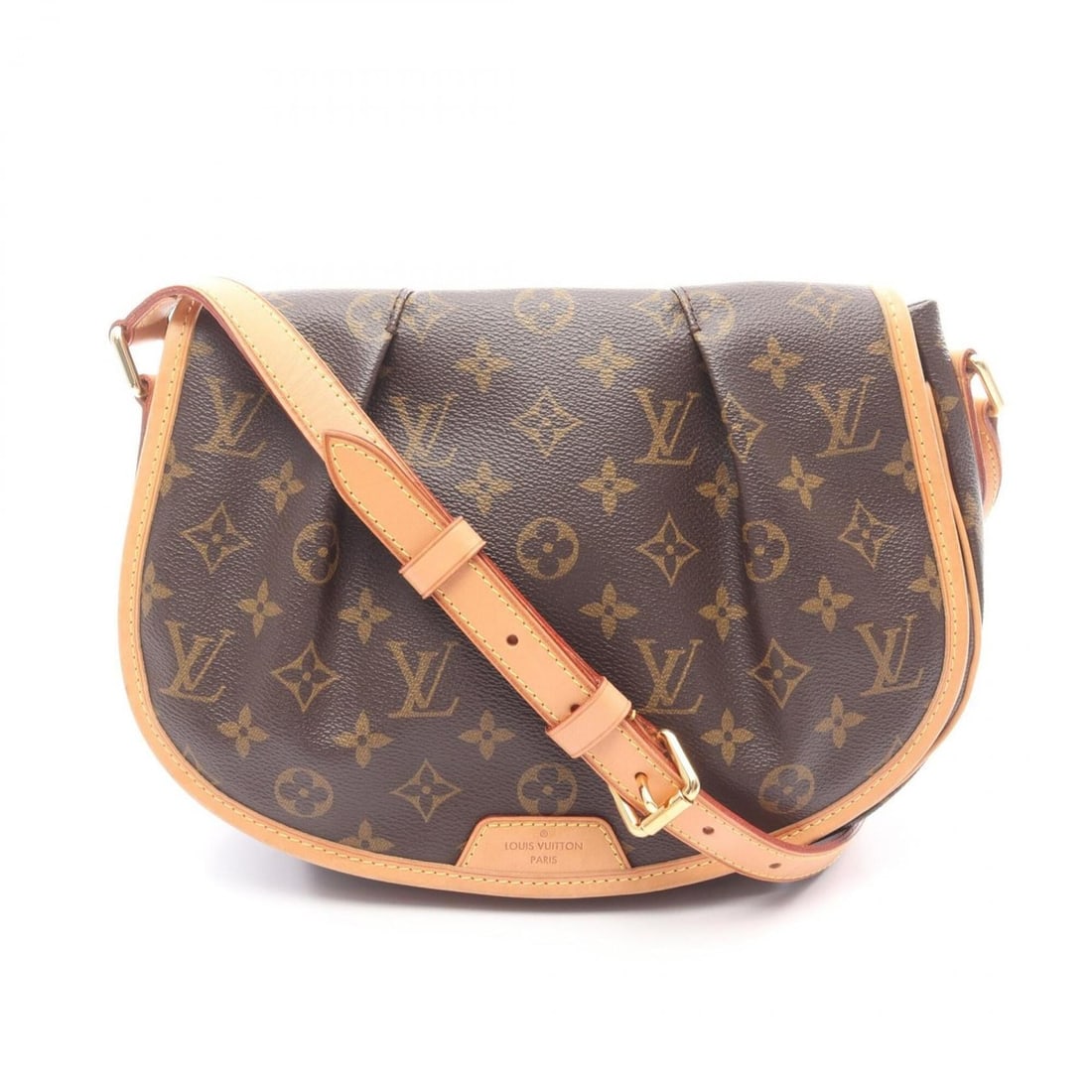 Louis Vuitton Menilmontant PM Monogram Shoulder Bag/Handbag, Coated Canvas and Leather, Women's,: --- Catalog ---Category: SizeSize (HxWxD): 21cm x 27cm x 8cm / 8.26'' x 10.62'' x 3.14''Category: DesignType: Handbag, Shoulder bagColor: BrownGender: WomenMaterial: PVC , Coated canvas , Leather Cate