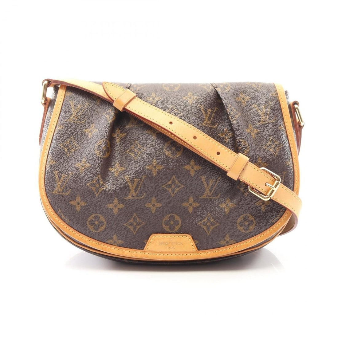Louis Vuitton Menilmontant PM Monogram Shoulder Bag/Handbag, Coated Canvas and Leather, Women's,: --- Catalog ---Category: SizeSize (HxWxD): 21cm x 27cm x 8cm / 8.26'' x 10.62'' x 3.14''Category: DesignType: Handbag, Shoulder bagColor: BrownGender: WomenMaterial: PVC , Coated canvas , Leather Cate