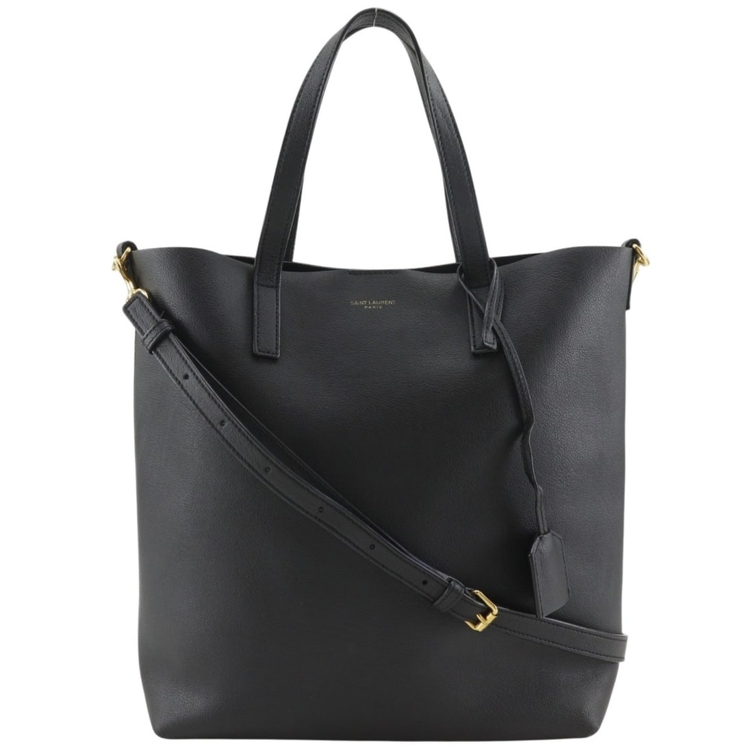 Saint Laurent Toy Shopping Tote Bag, Handbag/Shoulder 600307, Calfskin, Black, 2-way, A5 size,: --- Catalog ---Category: SizeWeight: 460g / 1.01lb.Strap Drop: 56cm / 22.04''Handle Drop: 13.00cm / 5.12''Size (HxWxD): 27cm x 24cm x 8cm / 10.62'' x 9.44'' x 3.14''Category: DesignType: Handbag, Tote