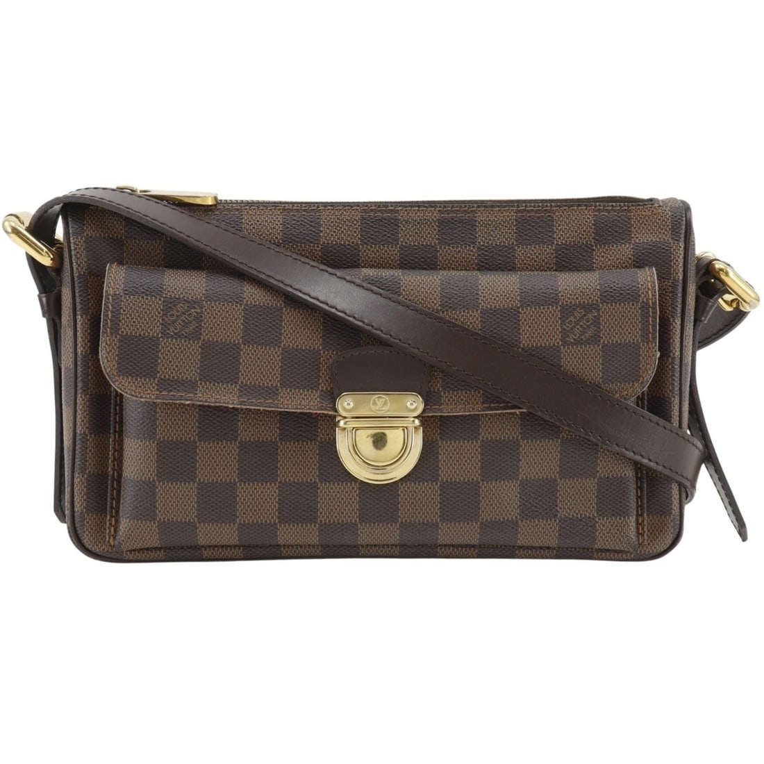 Louis Vuitton Ravello GM Shoulder Bag N60006 Damier Canvas 2007 Brown VI4077 Women's (1 of 18)