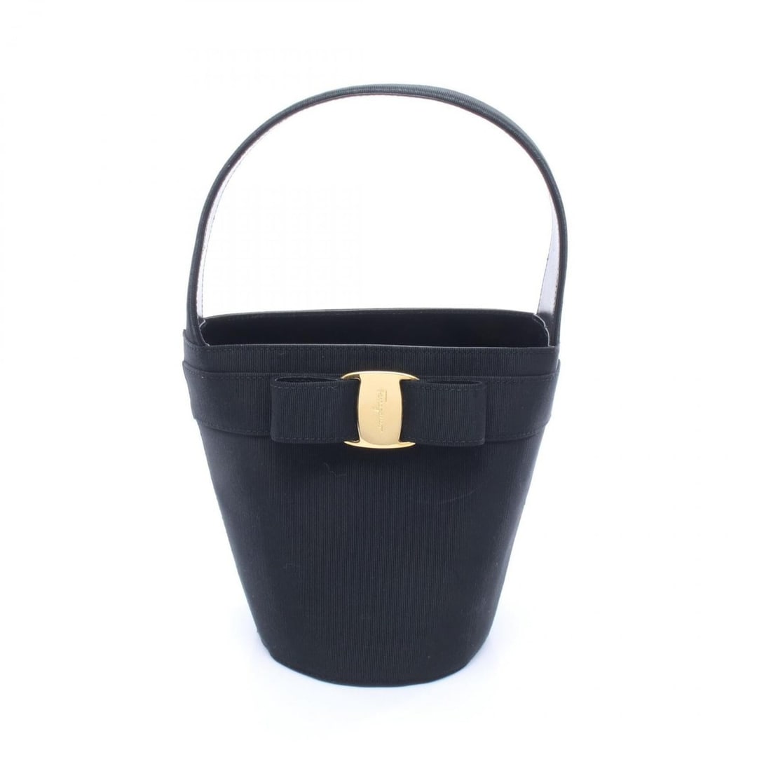 Salvatore Ferragamo Vara Ribbon Handbag, Canvas, Women's, Black: --- Catalog ---Category: SizeSize (HxWxD): 18cm x 13cm x 13cm / 7.08'' x 5.11'' x 5.11''Category: DesignType: HandbagColor: BlackGender: WomenMaterial: Canvas Category: GeneralBrand: Salvatore Ferraga