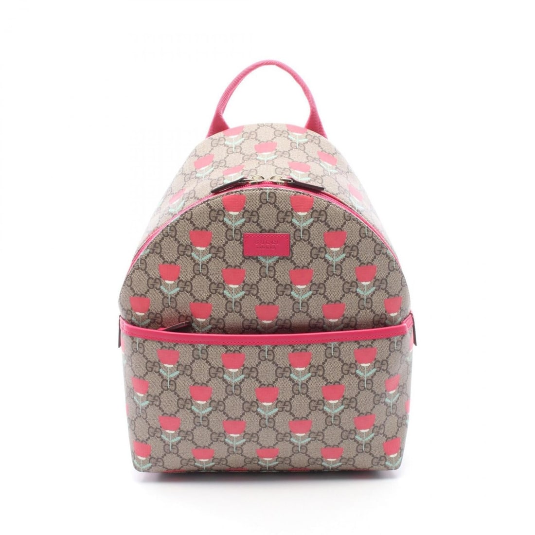 Gucci Children's GG Supreme Kim Seung-yeon Flower Print Backpack/Handbag, Coated Canvas Leather, (1 of 6)