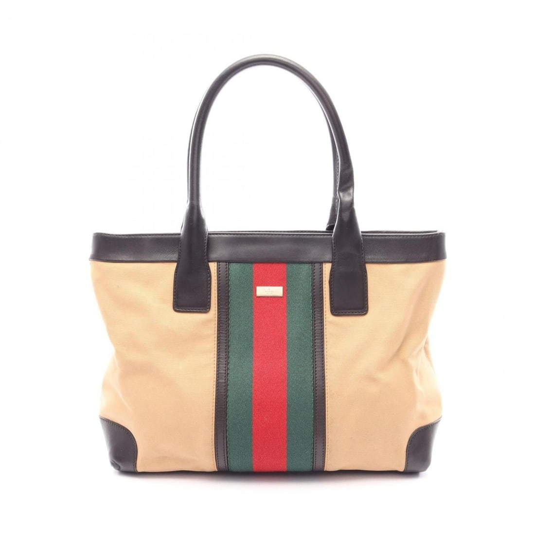 Gucci Sherry Line Tote Bag Handbag Canvas Leather Women's Brown Multicolor 2.1119: --- Catalog ---Category: SizeSize (HxWxD): 25cm x 31cm x 9cm / 9.84'' x 12.2'' x 3.54''Category: DesignType: Handbag, Tote bagColor: Brown, Multi-colorGender: WomenMaterial: Canvas , Leather Category: