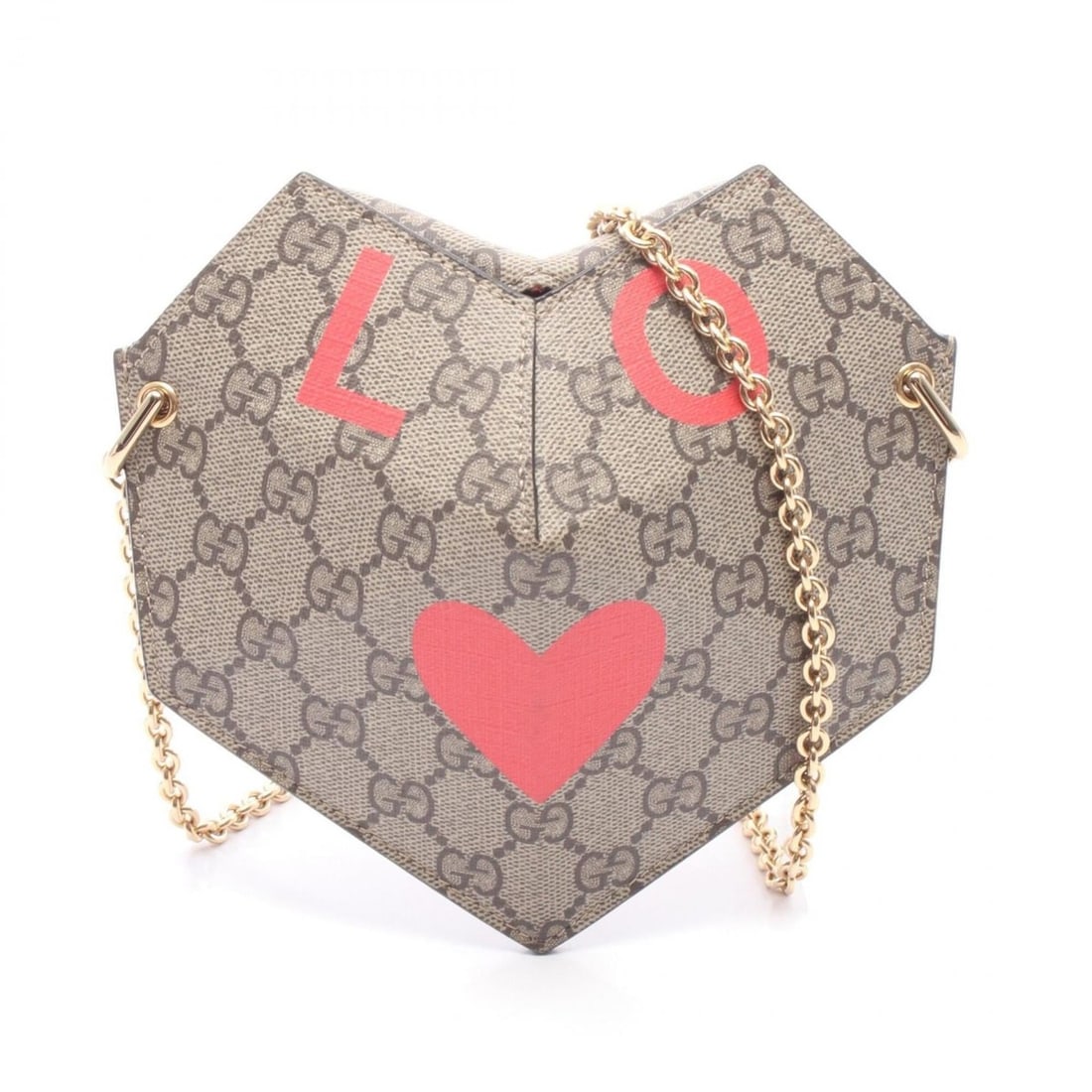Gucci Ophidia Small Heart GG Supreme Shoulder Bag/Handbag, Coated Canvas, Women's, Beige, Brown,: --- Catalog ---Category: SizeSize (HxWxD): 17cm x 17cm x 10cm / 6.69'' x 6.69'' x 3.93''Category: DesignType: Handbag, Shoulder bagColor: Beige, Brown, Red colorGender: WomenMaterial: PVC Category: Ge
