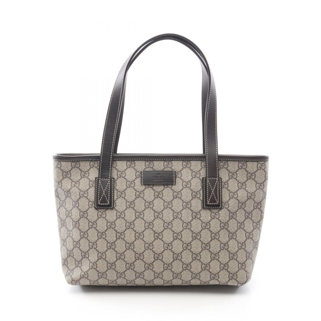 Gucci GG Supreme Tote Bag Handbag, Coated Canvas Leather, Women's, Beige/Brown, Item Number 211138 (1 of 7)