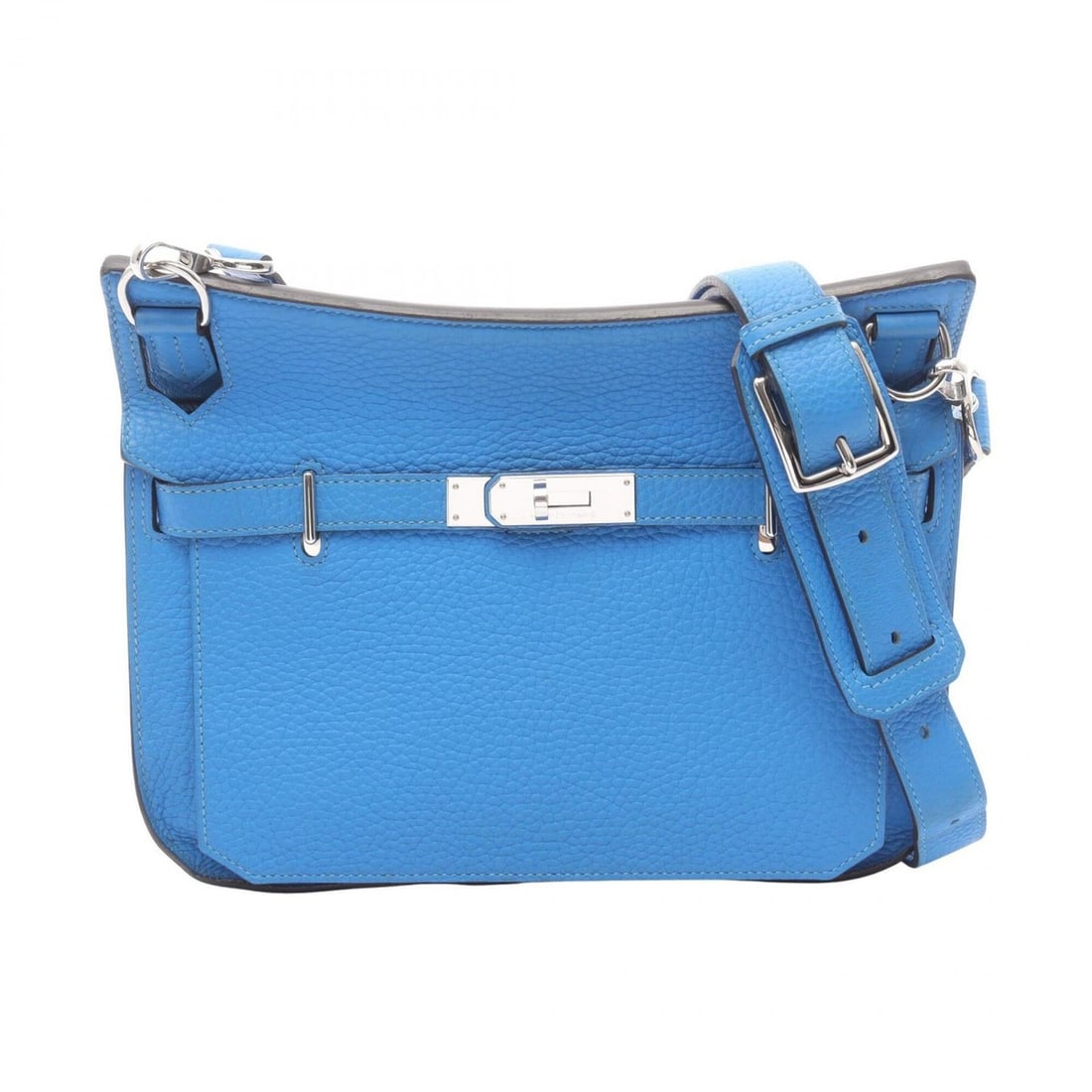 Hermes Jypsiere 28 Blue Hydra Shoulder Bag/Handbag, Taurillon Clemence Leather, Women's, (1 of 10)