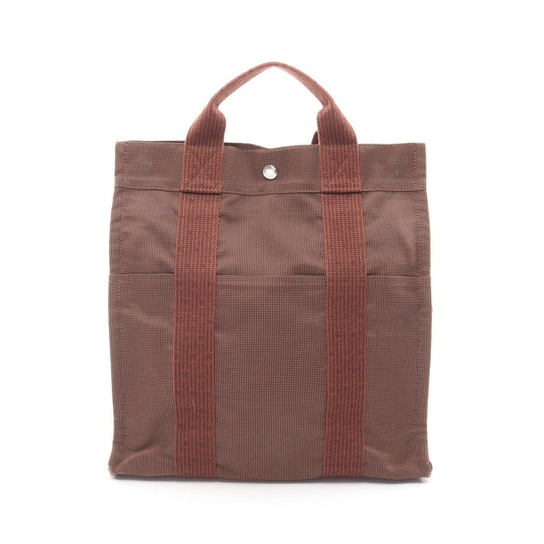 Hermes Herline Ad MM Backpack/Handbag, Nylon Canvas, Men's/Women's, Brown, 100952M (1 of 9)