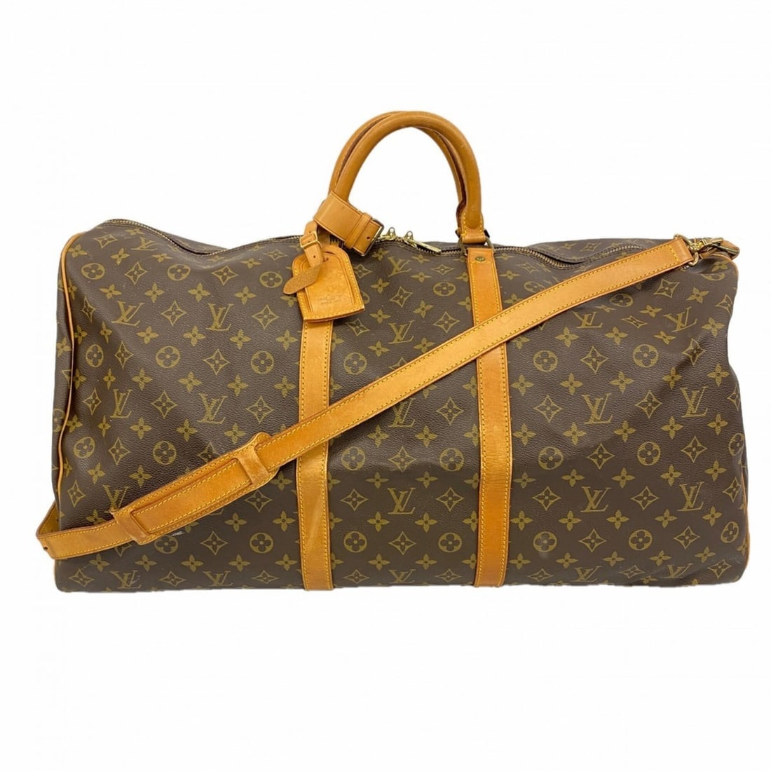 Louis Vuitton Bags - Boston Monogram Keepall Bandoulière 60 M41412 Brown Men's & Women's: --- Catalog ---Category: SizeSize (HxWxD): 33cm x 61.5cm x 26cm / 12.99'' x 24.21'' x 10.23''Category: DesignType: Boston bagColor: BrownGender: Men,WomenCategory: GeneralMPN: M41412Brand: Louis Vuitt
