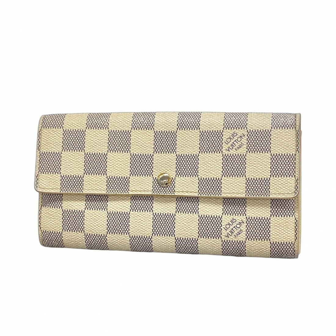 Louis Vuitton Damier Azur Portefeuille Sarah Long Wallet N61735 White Women's (1 of 10)