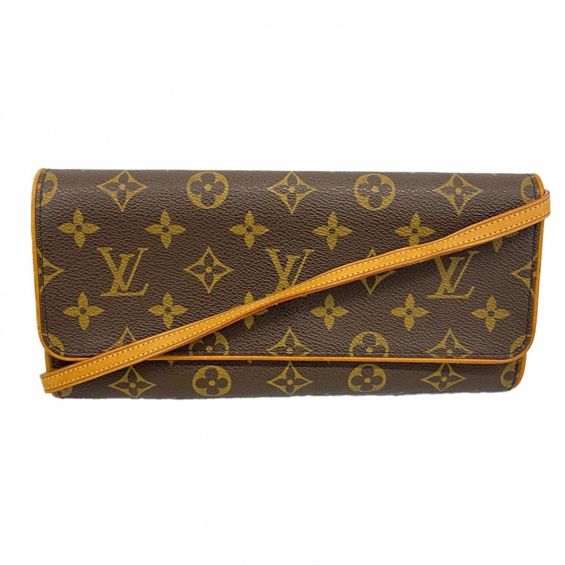 Louis Vuitton Monogram Pochette Twin GM Shoulder Bag M51852 Brown Women's (1 of 9)
