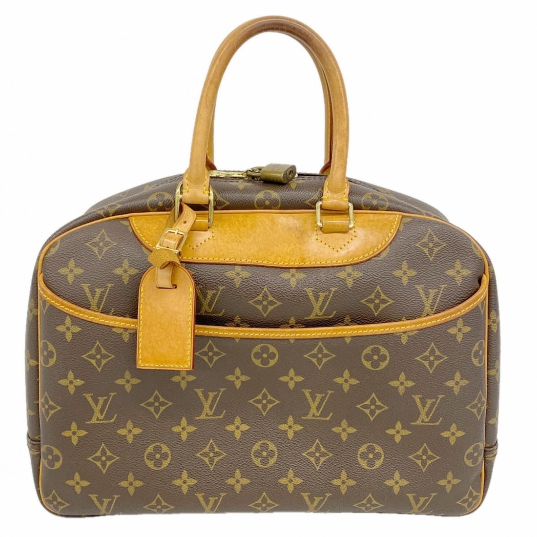 Louis Vuitton Monogram Deauville Handbag M47270 Brown Women's: --- Catalog ---Category: SizeSize (HxWxD): 26.5cm x 34cm x 14cm / 10.43'' x 13.38'' x 5.51''Category: DesignType: HandbagColor: BrownGender: WomenCategory: GeneralMPN: M47270Brand: Louis Vuitton--- It