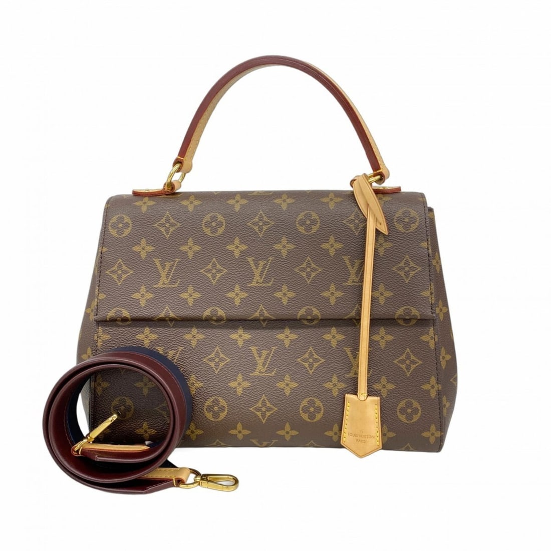 Louis Vuitton Monogram Cluny MM Handbag M43236 Brown 2-way bag for women: --- Catalog ---Category: SizeSize (HxWxD): 23cm x 30cm x 11cm / 9.05'' x 11.81'' x 4.33''Category: DesignType: HandbagColor: BrownGender: WomenCategory: GeneralMPN: M43236Brand: Louis Vuitton--- Item 