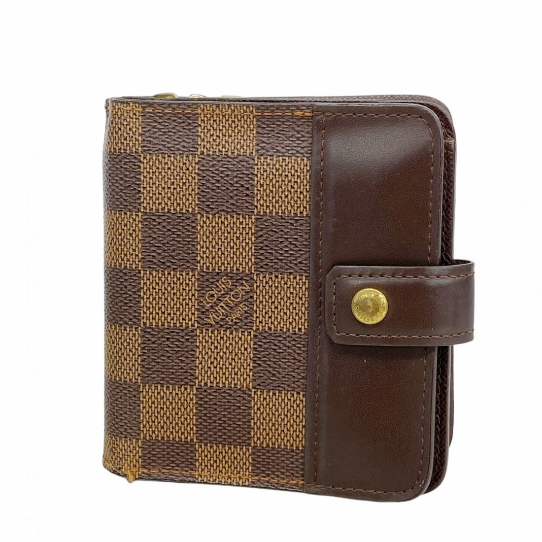 Louis Vuitton Damier Compact Zip Wallet N61668 Ebene Women's: --- Catalog ---Category: SizeSize (HxWxD): 11cm x 11cm x 2.5cm / 4.33'' x 4.33'' x 0.98''Category: DesignType: Wallet (bi-fold)Color: EbeneGender: WomenCategory: GeneralMPN: N61668Brand: Louis Vuitton