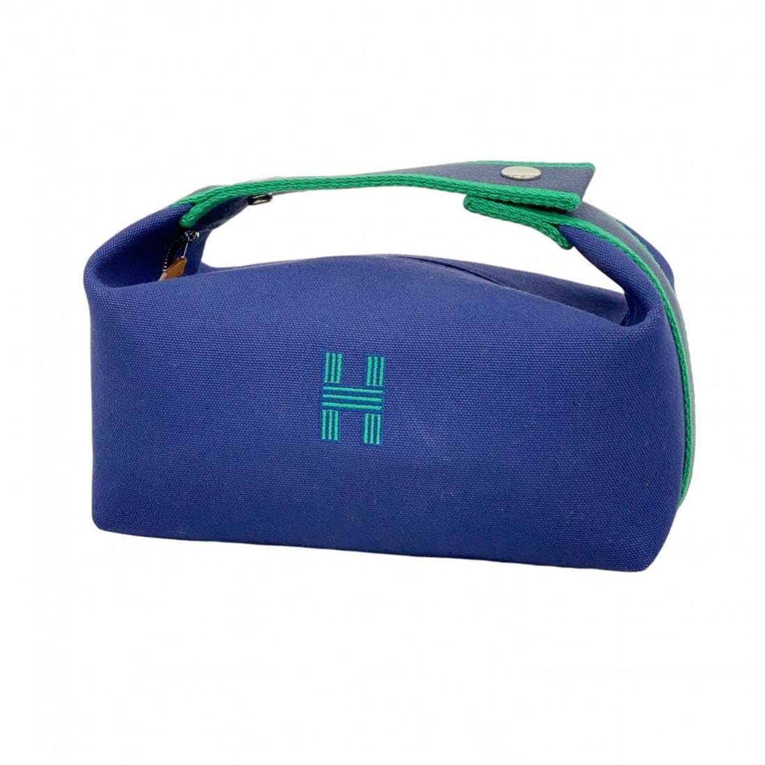 Hermes Bride à Black PM Canvas Handbag, Marine, Women's (1 of 8)