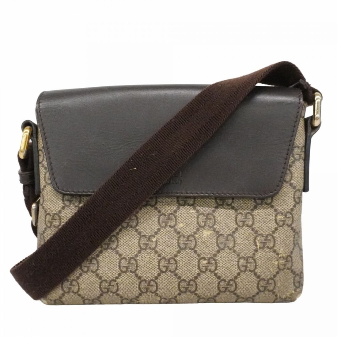 Gucci GG Supreme Shoulder Bag 353431 Brown Women's: --- Catalog ---Category: SizeSize (HxWxD): 20cm x 19.5cm x 3.5cm / 7.87'' x 7.67'' x 1.37''Category: DesignType: Shoulder bagColor: BrownGender: WomenMaterial: PVC Hardware Color: GoldCategory: Genera
