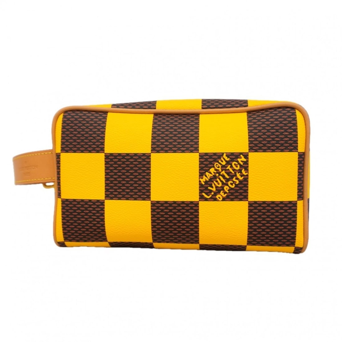 Louis Vuitton Damier Pop Locker Dopp Kit Handbag N40567 Yellow Men's: --- Catalog ---Category: SizeSize (HxWxD): 13cm x 22cm x 12cm / 5.11'' x 8.66'' x 4.72''Category: DesignType: HandbagColor: YellowGender: MenCategory: GeneralMPN: N40567Brand: Louis Vuitton--- Item Li