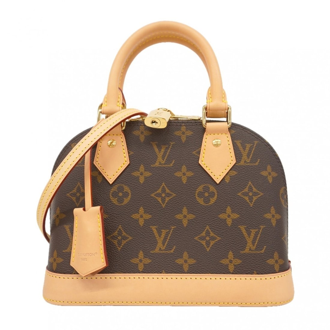 Louis Vuitton Alma BB Monogram Handbag M46990 Brown 2-way bag for women: --- Catalog ---Category: SizeSize (HxWxD): 17cm x 23cm x 11.5cm / 6.69'' x 9.05'' x 4.52''Category: DesignType: HandbagColor: BrownGender: WomenCategory: GeneralMPN: M46990Brand: Louis Vuitton--- Item