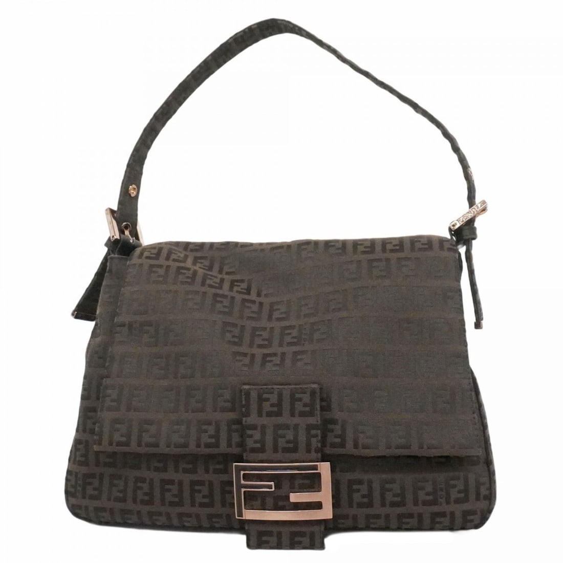 Fendi Zucchino Mamma Bucket Handbag, Nylon Canvas, Dark Brown/Pink, Women's: --- Catalog ---Category: SizeSize (HxWxD): 19cm x 29cm x 12cm / 7.48'' x 11.41'' x 4.72''Category: DesignType: HandbagColor: Dark brownGender: WomenMaterial: Nylon canvas Category: GeneralBrand: Fendi