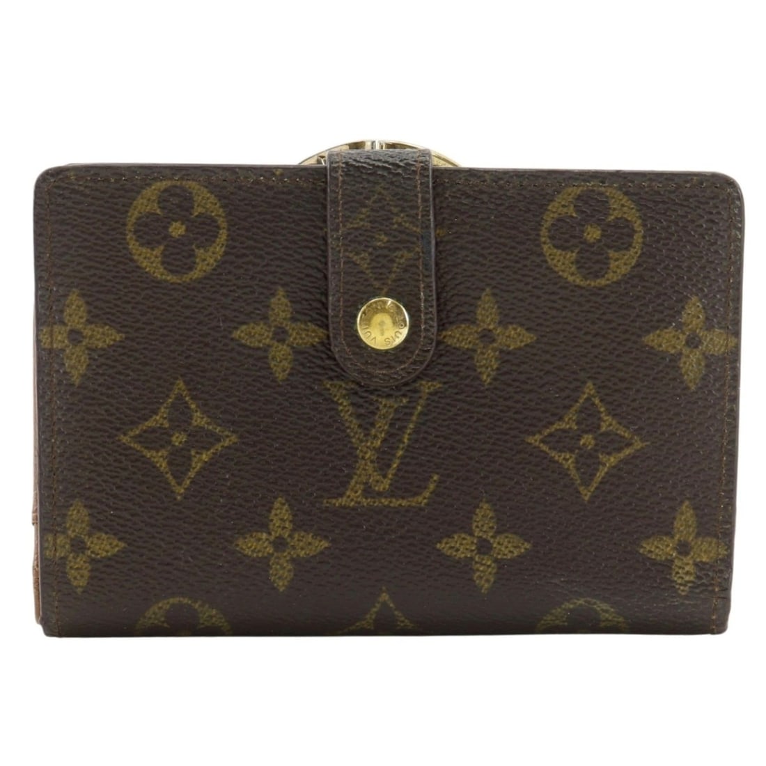 Louis Vuitton Portefeuille Viennois Bi-fold Wallet M61674 Monogram Canvas 1998 Brown MI0968 Snap (1 of 18)