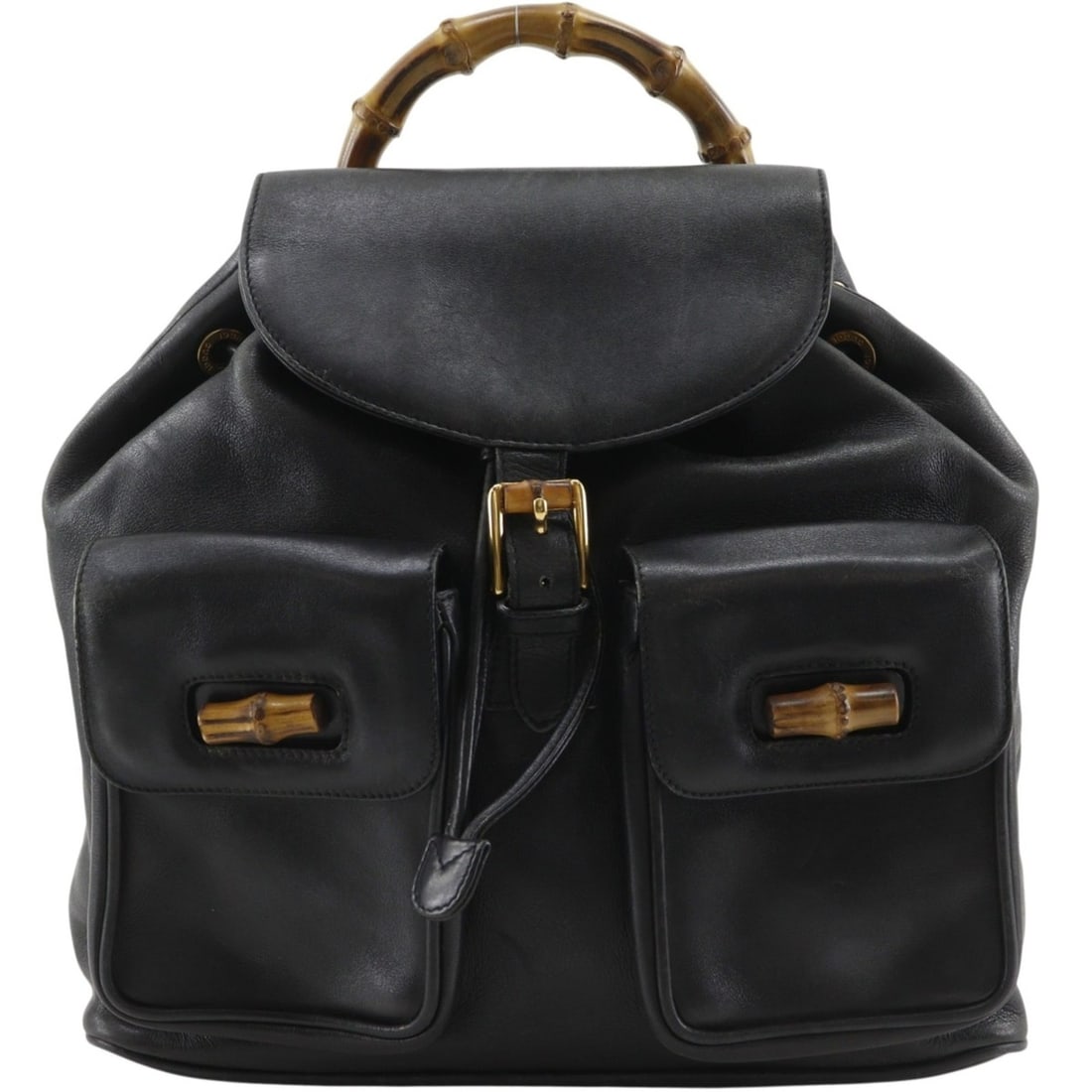 Gucci Bamboo Backpack/Daypack Bag 003.2058.0016 Leather Black 2-way A5 Flap Women's: --- Catalog ---Category: SizeWeight: 860g / 1.89lb.Handle Drop: 6.00cm / 2.36''Size (HxWxD): 30cm x 31cm x 9cm / 11.81'' x 12.2'' x 3.54''Strap Length: 62cm - 74cm / 24.4'' - 29.13''Category: DesignTy
