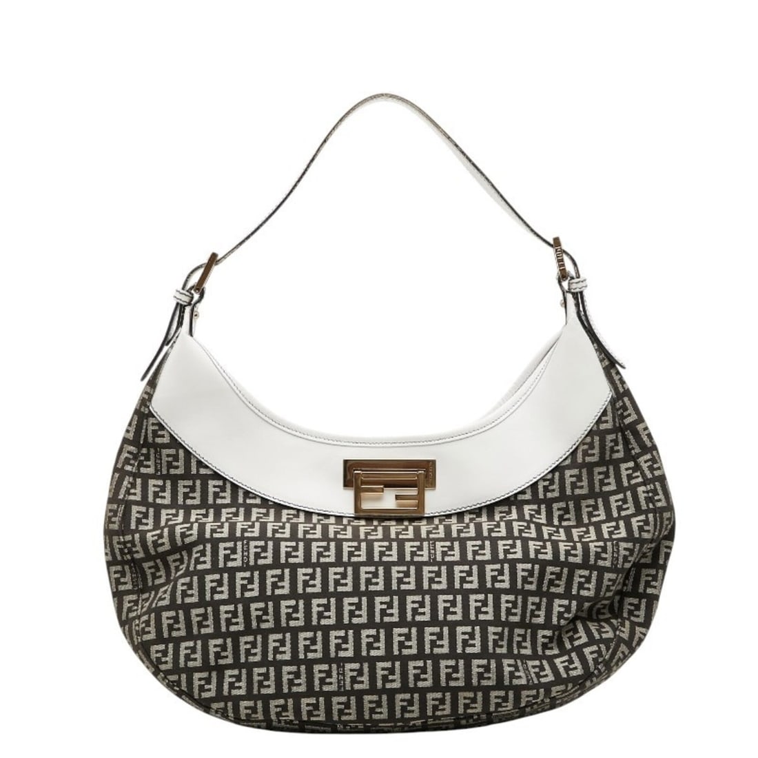 Fendi Zucchino One-Shoulder Bag 8BR552 Black White Canvas Leather Women's FENDI: --- Catalog ---Category: SizeSize (HxWxD): 21cm x 34cm x 6.5cm / 8.26'' x 13.38'' x 2.55''Category: DesignType: Shoulder bagColor: Black, WhiteGender: WomenMaterial: Canvas , Leather Category: General