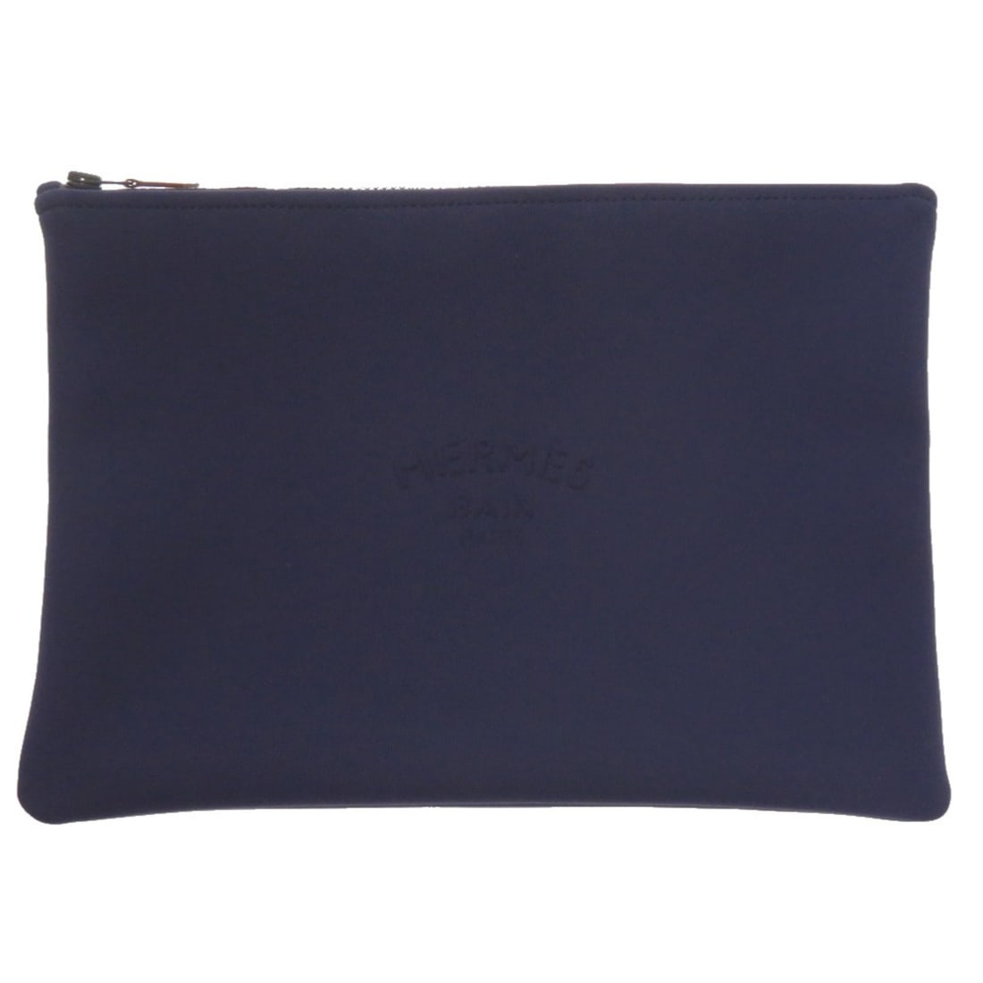 Unused Hermes Neoban GM Nylon Polyurethane Blue Marine Handbag Pouch Navy 0616 HERMES Men's: --- Catalog ---Category: SizeSize (HxWxD): 23.5cm x 33cm x 2cm / 9.25'' x 12.99'' x 0.78''Category: DesignType: Handbag, PouchColor: Blue marineGender: MenMaterial: Nylon , Elastane Category: GeneralB