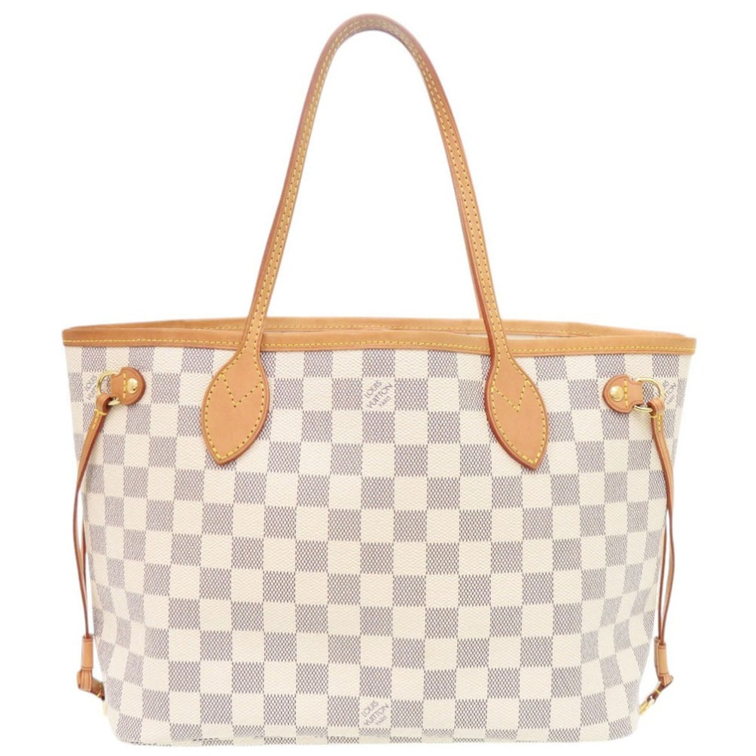 Louis Vuitton Neverfull PM Damier Azur N51110 Tote Bag LV 1249 LOUIS VUITTON: --- Catalog ---Category: SizeSize (HxWxD): 22cm x 28cm x 12cm / 8.66'' x 11.02'' x 4.72''Category: DesignType: Tote bagColor: Damier Azur, WhiteGender: WomenMaterial: Damier Azur Category: GeneralMPN: