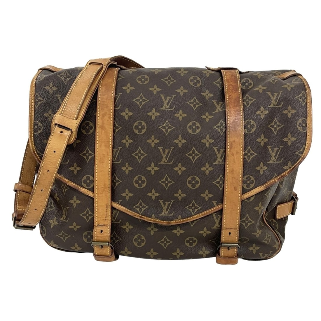 Louis Vuitton Saumur 43 Shoulder Bag, Monogram Canvas, M42252 (1 of 9)
