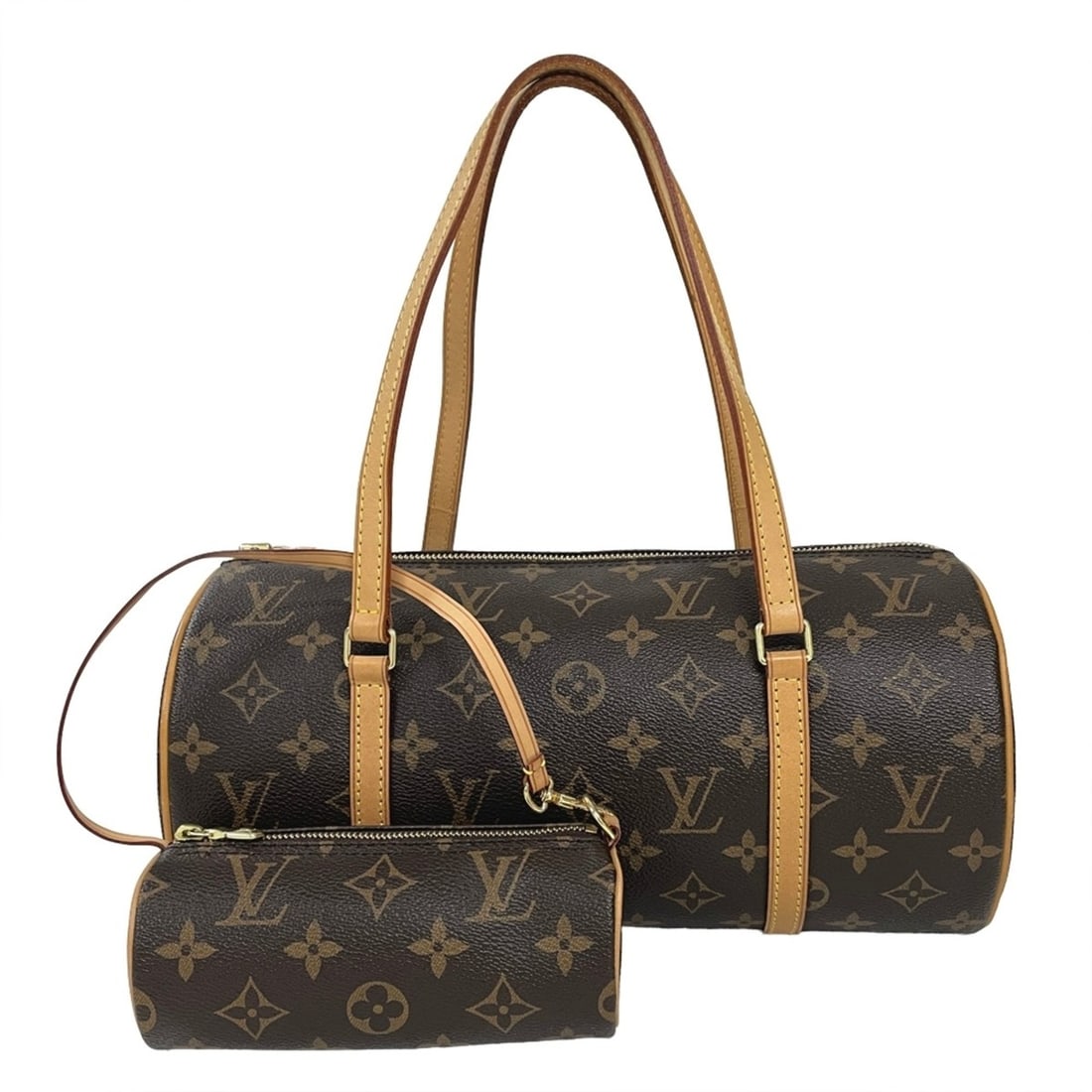 Louis Vuitton Papillon 30 Handbag, Monogram Canvas Leather, M51385 MB2131: --- Catalog ---Category: SizeSize (HxWxD): 15cm x 30cm x 14.5cm / 5.9'' x 11.81'' x 5.7''Category: DesignType: HandbagColor: BrownGender: WomenMaterial: Monogram , Canvas , Leather Category: GeneralMP