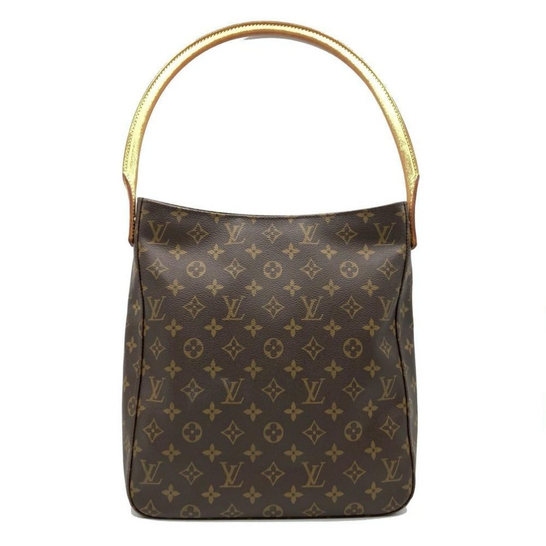 Louis Vuitton Looping GM Shoulder Bag, Monogram Canvas, M51145, Brown, Gold Hardware, DU1001,: --- Catalog ---Category: SizeSize (HxWxD): 31cm x 30cm x 11cm / 12.2'' x 11.81'' x 4.33''Category: DesignType: Shoulder bagColor: BrownGender: WomenMaterial: Monogram , Canvas Category: GeneralMPN: M5