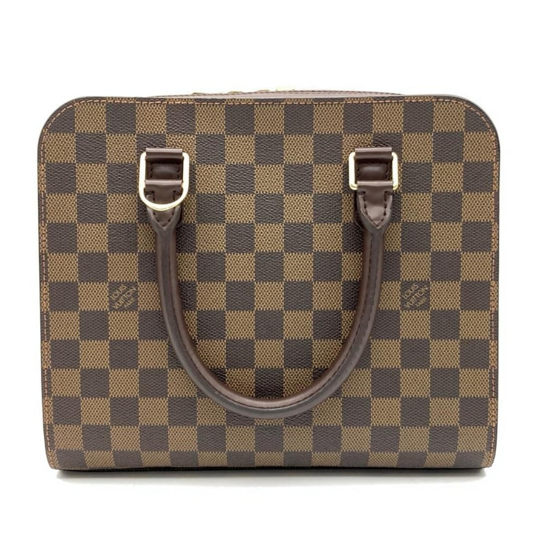 Louis Vuitton Triana Handbag, Damier Ebene, N51155 VI0026: --- Catalog ---Category: SizeSize (HxWxD): 23cm x 26cm x 13cm / 9.05'' x 10.23'' x 5.11''Category: DesignType: HandbagColor: BrownGender: Men,WomenMaterial: Damier Canvas Category: GeneralMPN: N51155B