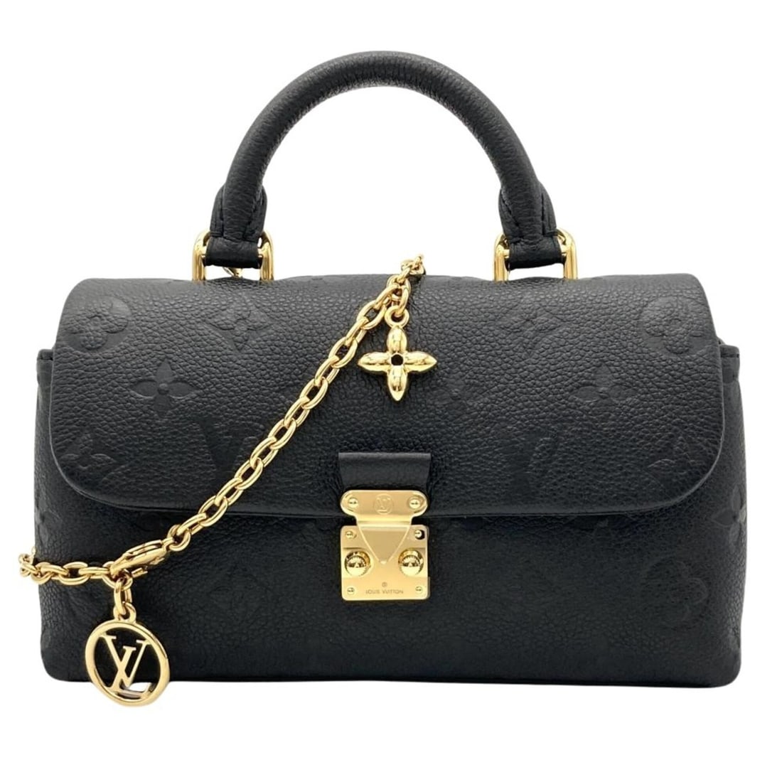 Louis Vuitton Nano Madeleine Handbag, Monogram Empreinte, Noir (black), Gold Hardware, RFID, Chain (1 of 8)