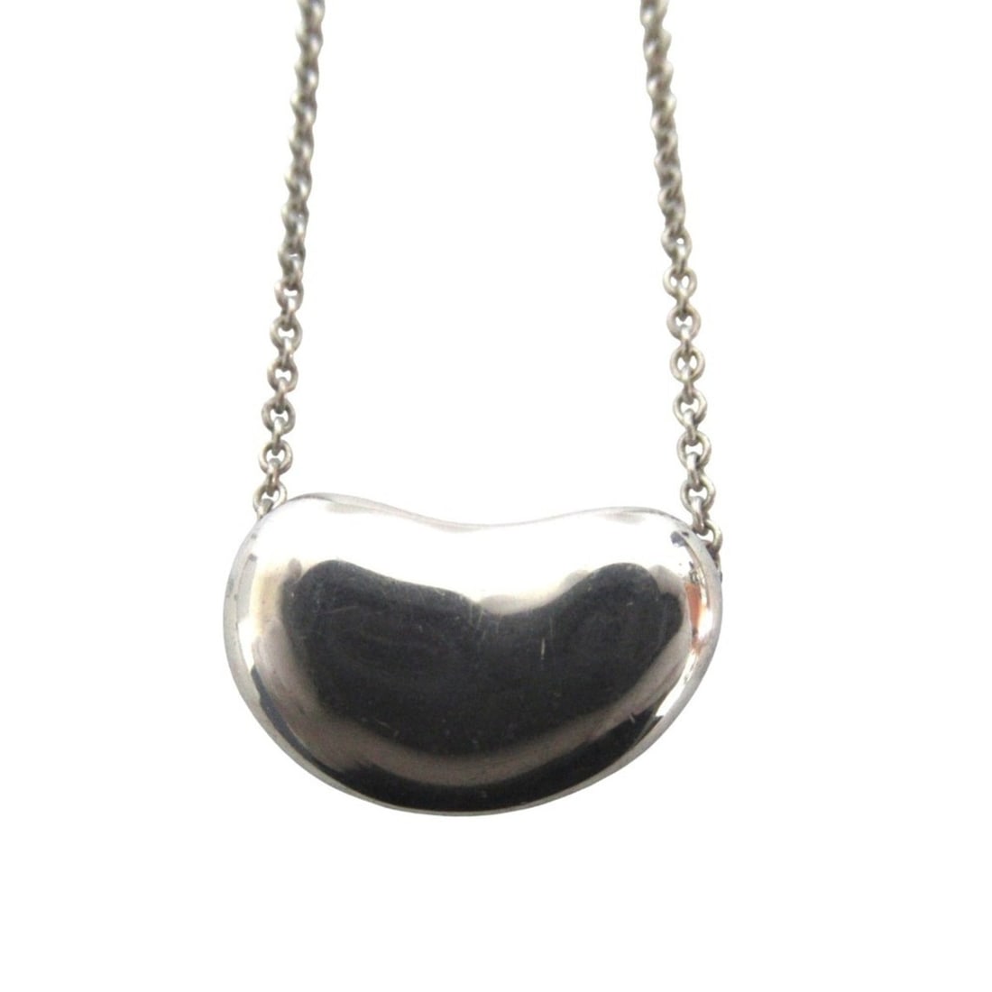 Tiffany & Co. Beans Necklace Pendant, 925 Sterling Silver, Women's: --- Catalog ---Category: SizePendant Size: 12mm x 20mm / 0.47'' x 0.78''Neck Circumference: 41 cm / 16.14''Category: DesignColor: SilverGender: WomenMaterial: Silver 925Pendant Type: PendantNecklace T